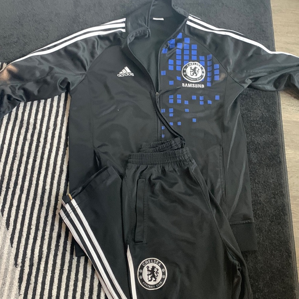 Adidas Chelsea Football Track Suit / Warm up Set
